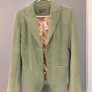 New with tags Danier Leather suede avocado jacket size small